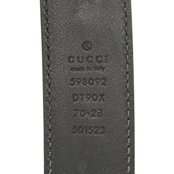Gucci Interlocking G Belt Size 70/28 Black Leather main image 5